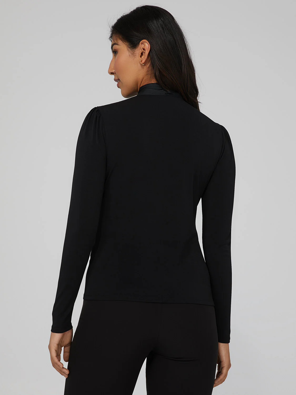 Oversized Satin Bow Top